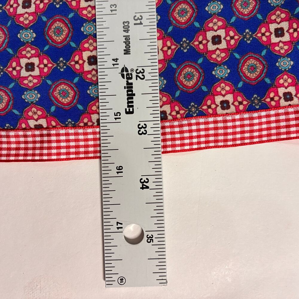 Johnny Was Patchwork Patterned Top 3X 100% Silk P… - image 5